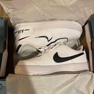 Nike Air Force 1 Shadow White Black Custom